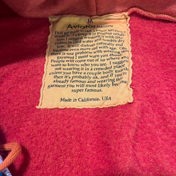 Aviator Nation 5 Stripe Zip Hoodie - Picture 3 of 4